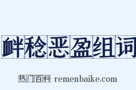 衅稔恶盈组词是什么意思的图片
